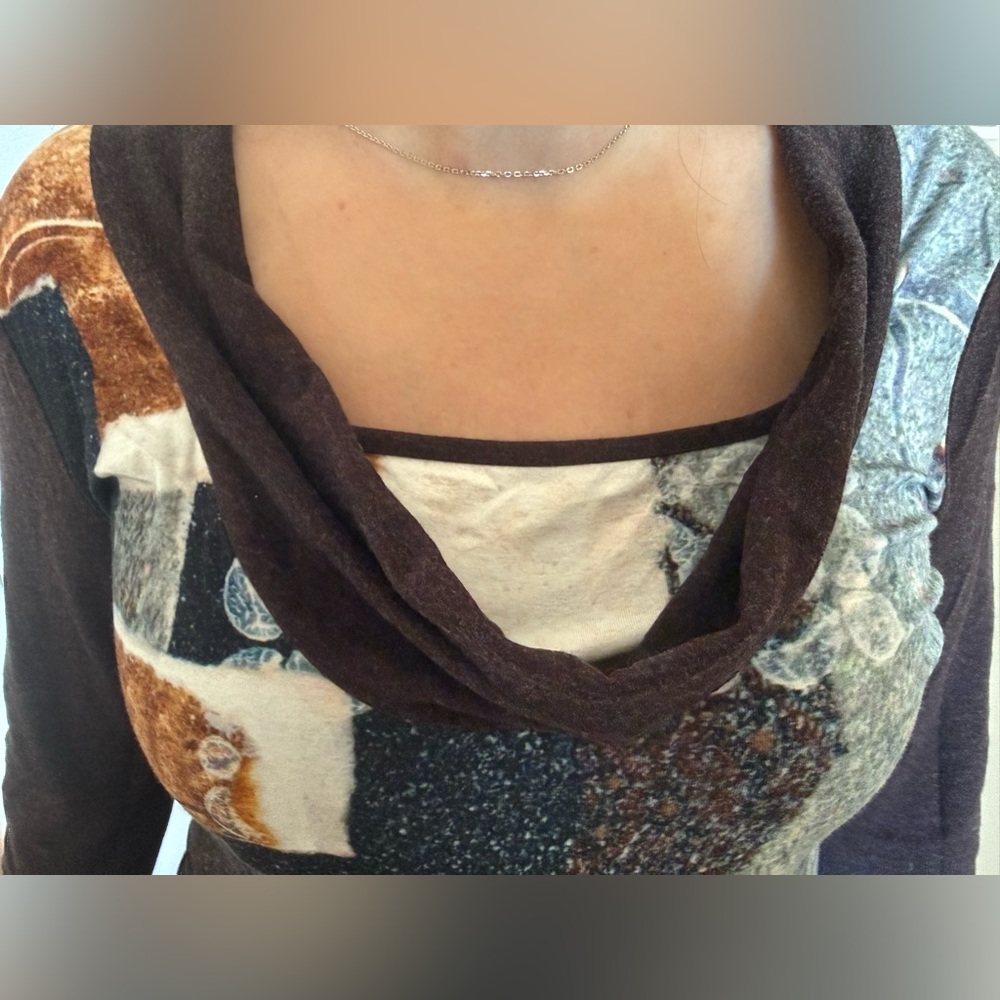 Artistic Patchwork Sweater - image 3